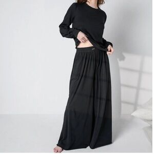 Lunya Wide Leg Organic Pima Cotton Pant, Size Small